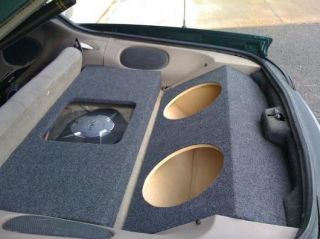  Subwoofer Enclosure Speaker Box w Amp Rack Concept Enclosures