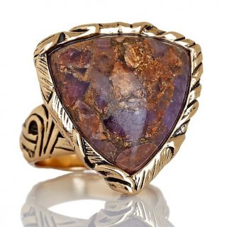  barse triangular amethyst bronze ring rating 45 $ 19 90 s h $ 1 99