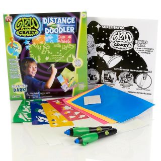 Glow Crazy Distance Doodles with Stencils and Reusable Sheets