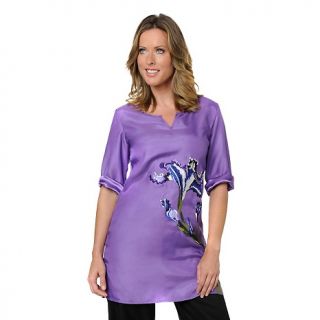 Very Vollbracht Very Vollbracht Iris Embroidered Satin Tunic