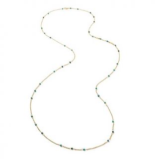 Olivia by Amanda Sterett Gemstone and Chain 52 Goldtone Necklace at