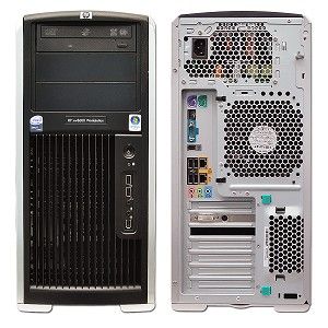 HP XW8600 Workstation 2 Quad Core 8GB RAM 1 000GB 1TB Hard Drive Win 7