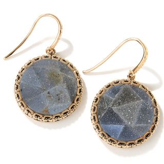CL by Design Discover Drusy Mosaic Circle Earrings