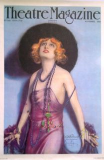  Theatre Magazine Poster Estelle Winwood by Hamilton King 1918