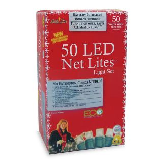 Micro LED Net Christmas Lights, Warm White   50 Count