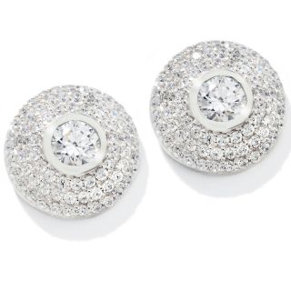 Absolute LAURA M. 2.44ct Absolute™ Sterling Silver Stud Earrings