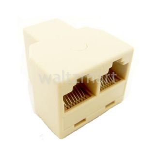  RJ45 Female LAN Ethernet Cable Splitter Coupler Plug Extender