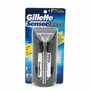 Gillette Sensor Excel Razor 3 Blades