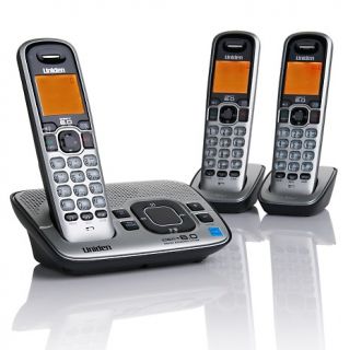 uniden dect 60 3 pk cordless phones wanswering system d