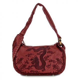 Handbags and Luggage Hobos Sharif Pebble Leather Lucky Dragon