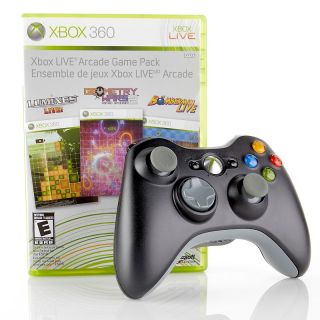 Xbox 360 Wireless Controller with Arcade Game Pack
