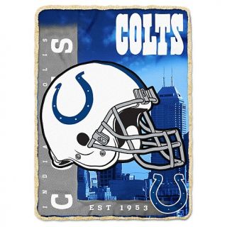  Indianapolis NFL 60 x 80 Fleece Throw with Sherpa Border   Colts