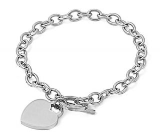 Personalized Quality Heart Charm Bracelet Free Engraving