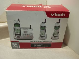 VTECH MODEL ia5874 5 8 GHz THREE HANDSET EXPANDABLE CORDLESS PHONE