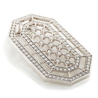 Xavier 1.98ct Absolute™ Pavé Octagon Latticework Pendant with 18