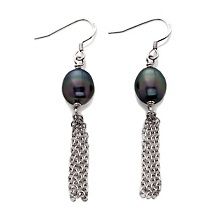 tara pearls tahitian pearl silver tassel earrings $ 59 90 $ 79 90