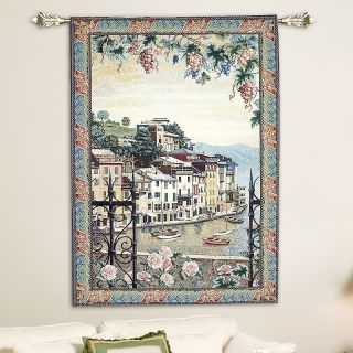 Portofino Grande Tapestry Wall Hanging with Designer Rod at