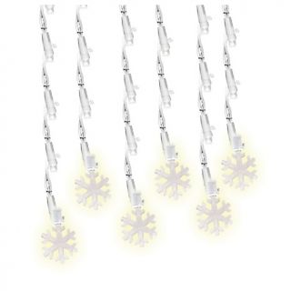  Decorations Outdoor Décor 60 LED Pure White Icicle Lights   Snowflake