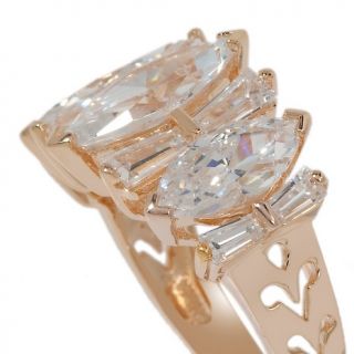 Absolute Xavier 5.32ct Absolute™ Marquise and Baguette Wrap Ring