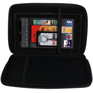Hard EVA Black Zipper Case Cover For  Kindle Fire 2 HD