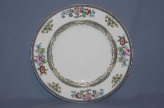  Vintage Minton Floral Scroll Dinner Plate B898