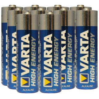 Varta High Energy AA 10pk Shrink Wrap Alkaline KC2 LR6 Batteries