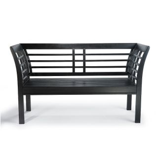 Grandin Road Parker Bench   Weathered Black