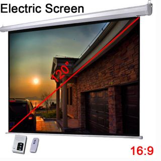 120″ 16 9 Electric Projector Projection Screen