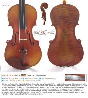  Salo Concert Violin 2379 Engelman Spruce  Platinum Seller