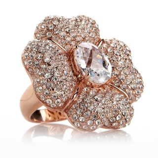  pave crystal flower ring rating 1 $ 69 95 or 3 flexpays of