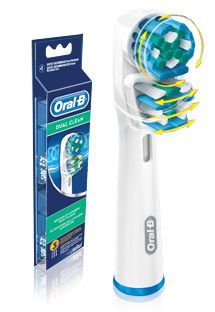 Oral B Dual Clean Electric Toothbrush Heads 3 Heads