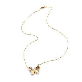 Michael Anthony Jewelry® 10K Two Tone Butterfly 17 Neckl
