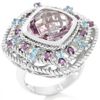 Jewelry Rings Gemstone Sima K 5.91ct Rose de France Amethyst and