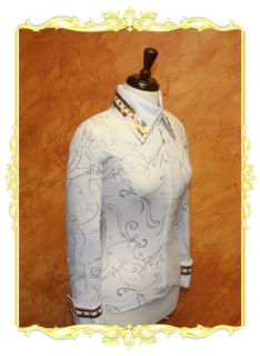  tailored western show shirt perfect for horse riding halter classes