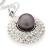 Designs by Turia 9 11mm Multi Cultured Pearl Sterling Silver Pendant