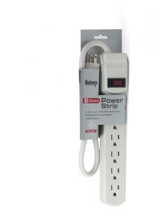 Way Electrical Outlet Wall Plug Power Strip UL Listed Six 6 Socket