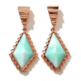 Mine Finds by Jay King Creamy Mint Green Opal Copper Earrings