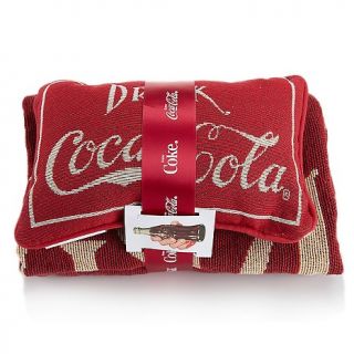 Coca Cola Drink Coke Throw Blanket and Pillow Set