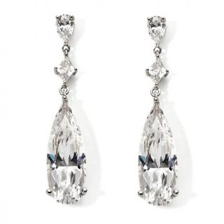 Jewelry Earrings Drop Jean Dousset 80ct Absolute™ Elongate Pear