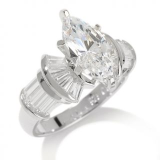Absolute Marquise with Baguette Sides Ring   3.41ct