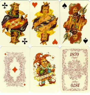Repro ANTIQUE Belgian Playing Cards AMSTEL BEER 1870   1980s
