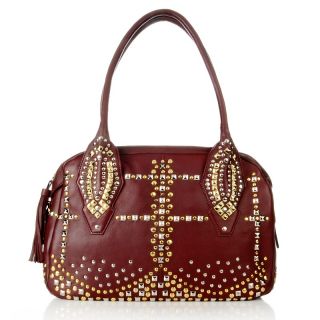  carriage hand studded leather capri tote rating 9 $ 139 94 s h