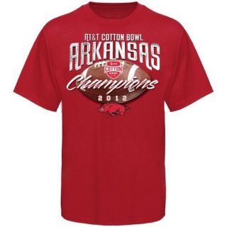 Arkansas Razorbacks 2012 Cotton Bowl Champions T Shirt Cardinal