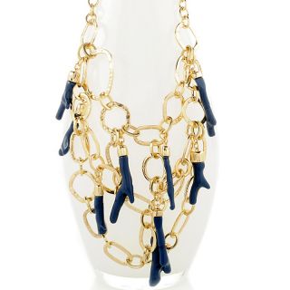  simulated coral hammered link 17 1 2 necklace rating 4 $ 13 97 s h