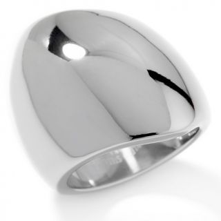 103 485 stately steel wide polished asymmetrical band ring note