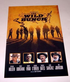 The Wild Bunch PP Signed 12x8 Poster Ernest Borgnine