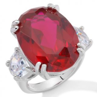 103 369 susan lucci simulated ruby and clear cz cocktail ring rating