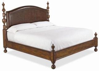  Sonoma Ridge Leather Poster Bed in Queen or King Free SHIP