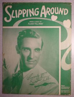 1949 Slipping Around Sheet Music • Ernest Tubb