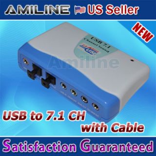 USB 2 0 4 Channel 7 1 External Audio Sound Card AES EBU IEC60958 s